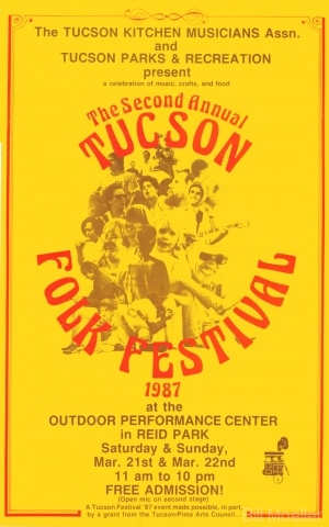 1987 Tucson Folk Festival Poster