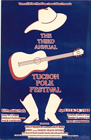 1988 Tucson Folk Festival Poster