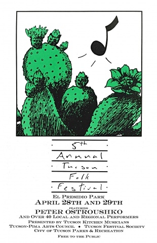 1990 Tucson Folk Festival Poster