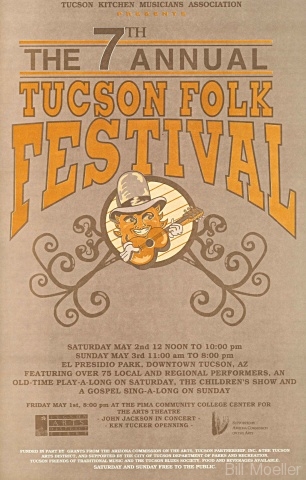 1992 Tucson Folk Festival Poster