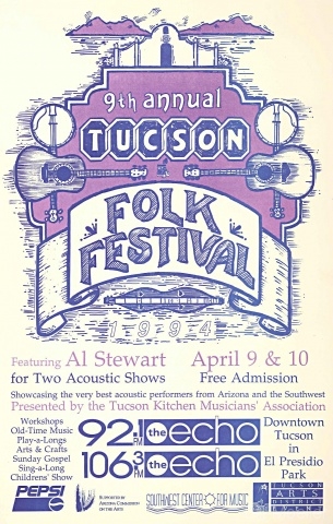 1994 Tucson Folk Festival Poster