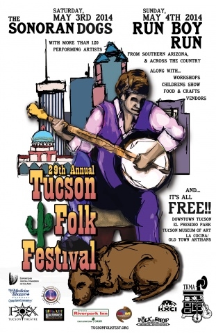 2014 Tucson Folk Festival Poster