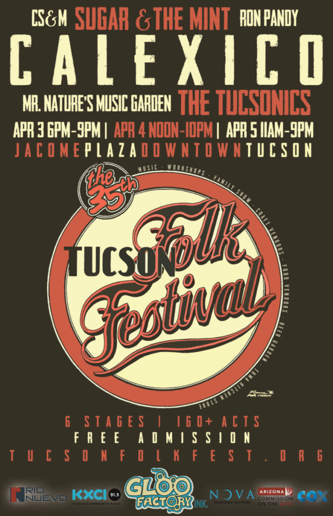 2020 Tucson Folk Festival Poster