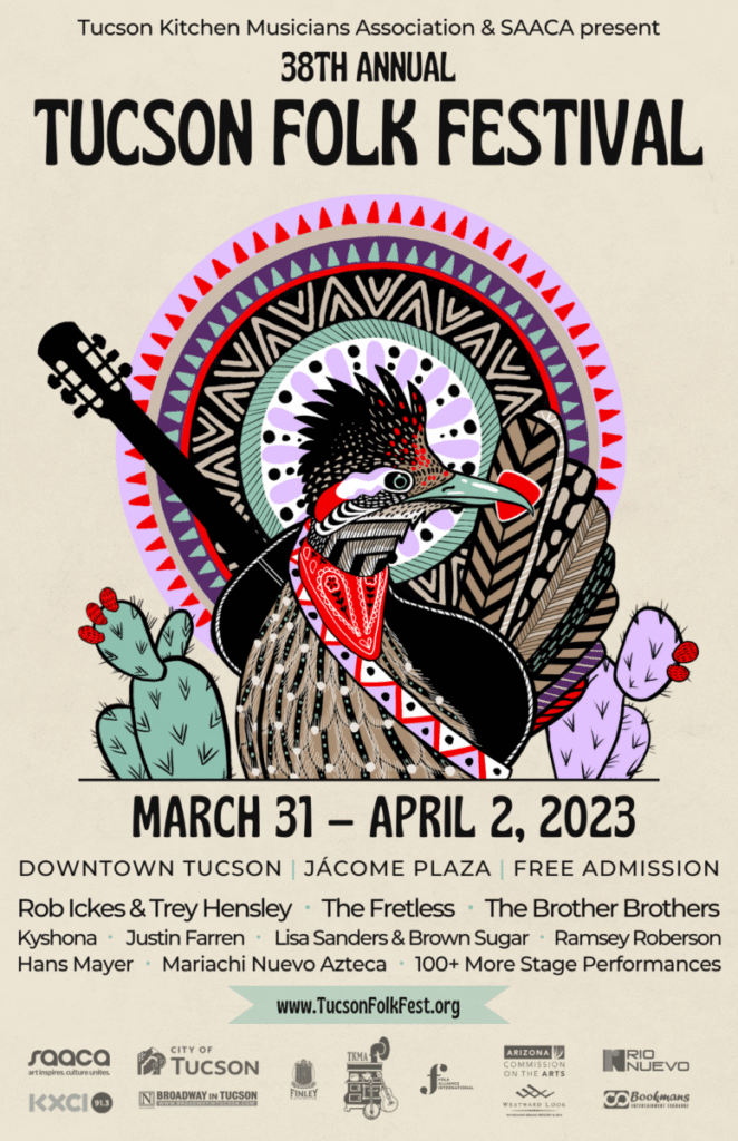 2023 Tucson Folk Festival Poster
